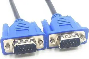 4.8Ft 15-Pin VGA Male to Male Cable, Standard 3+5 Core VGA SVGA Monitor Video Cord 4.8Ft 15-Pin VGA Male to Male Cable, Standard 3+5 Core VGA SVGA Monitor Video Cord