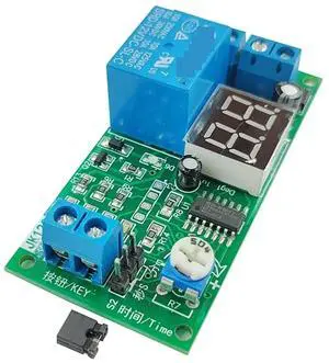 JK12C Digital Time Delay Relay Module with Display, DC 24V JK12C-ADR, 12V/24V 1-99 Second/Min Adjustable Trigger ON OFF Timer Control Switch JK12C Digital Time Delay Relay Module with Display, DC 24V JK12C-ADR, 12V/24V 1-99 Second/Min Adjustable Trigger ON OFF Timer Control Switch