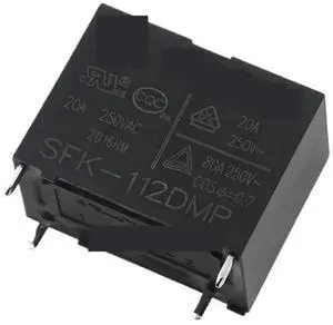 SFK-112DMP 12V DC Power Relay, 4 Pin DIP-4 20A 250VAC Air Condition Relay Replacement for HF102F-P G4A-1A-PE-12VDC SFK-112DMP 12V DC Power Relay, 4 Pin DIP-4 20A 250VAC Air Condition Relay Replacement for HF102F-P G4A-1A-PE-12VDC