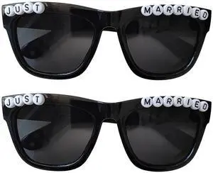 2 Pcs Groom Sunglasses Black Plastic Funny Wedding Party Props Bridal Celebration Accessories 2 Pcs Groom Sunglasses Black Plastic Funny Wedding Party Props Bridal Celebration Accessories