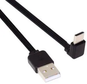 13cm 90 Degree Up-Down Angled USB 2.0 Male to USB-C FPC Flat Slim Cable, High Flexibility Data Charging Cord for FPV, Flash Disk and Smartphone 13cm 90 Degree Up-Down Angled USB 2.0 Male to USB-C FPC Flat Slim Cable, High Flexibility Data Charging Cord for FPV, Flash Disk and Smartphone