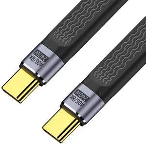 13cm Ultra Slim Flat FPC USB4 Type-C to Type-C Cable, 40Gbps Data Transfer, 8K Video, 240W PD Fast Charging Male to Male Cord for Laptop & Phone 13cm Ultra Slim Flat FPC USB4 Type-C to Type-C Cable, 40Gbps Data Transfer, 8K Video, 240W PD Fast Charging Male to Male Cord for Laptop & Phone