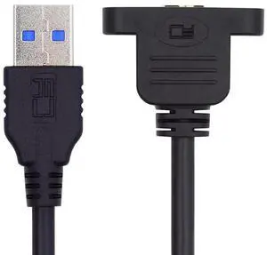 50cm USB 3.0 Type-A Male to Micro 3.0 Type-B Female Screw Mount Extension Cable, 5Gbps High Speed Data Sync Cord 50cm USB 3.0 Type-A Male to Micro 3.0 Type-B Female Screw Mount Extension Cable, 5Gbps High Speed Data Sync Cord