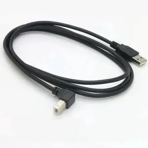 59 Inch/4.9FT Up Angle 90 Degree USB 2.0 A Male to B Male Cable, 480Mbps High Speed Printer Scanner Cord 59 Inch/4.9FT Up Angle 90 Degree USB 2.0 A Male to B Male Cable, 480Mbps High Speed Printer Scanner Cord