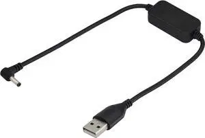 0.3m USB 2.0 Male to 90 Degree 3.5x1.35mm DC Male Elbow Power Cord, Right Angle DC Barrel Jack 5V Extension Cable for Desk Lamp Mini Fan Router Small Electronics 0.3m USB 2.0 Male to 90 Degree 3.5x1.35mm DC Male Elbow Power Cord, Right Angle DC Barrel Jack 5V Extension Cable for Desk Lamp Mini Fan Router Small Electronics