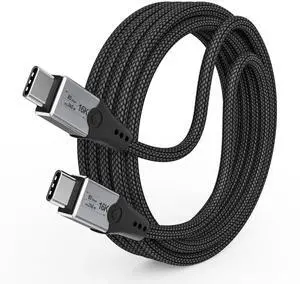 6.6FT USB-C to USB-C Monitor Cable, 80Gbps High Speed Data Transfer, Dual 8K HD Display, 240W PD Fast Charging Compatible with Thunderbolt 5/4/3 6.6FT USB-C to USB-C Monitor Cable, 80Gbps High Speed Data Transfer, Dual 8K HD Display, 240W PD Fast Charging Compatible with Thunderbolt 5/4/3