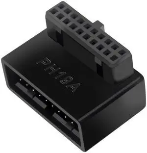 2-Pack USB 3.0 90 Degree Up Angled Motherboard Adapter, USB 3.0 20 Pin Male to Female Right Angle L Turn Internal Header Connector for Desktop Motherboard Power Board 2-Pack USB 3.0 90 Degree Up Angled Motherboard Adapter, USB 3.0 20 Pin Male to Female Right Angle L Turn Internal Header Connector for Desktop Motherboard Power Board
