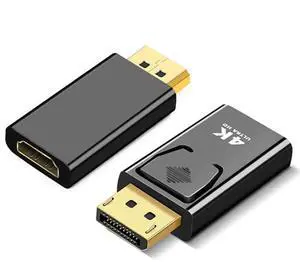 2Pcs DisplayPort to HDMI Adapter, DP Male to HDMI Female Converter, Full HD Video Audio Adapter for PC Laptop HDTV Monitor 2Pcs DisplayPort to HDMI Adapter, DP Male to HDMI Female Converter, Full HD Video Audio Adapter for PC Laptop HDTV Monitor