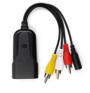RCA AV to HDMI Converter, Composite to HDMI Adapter Support 1080P with DC Power Cable, Compatible with PS One PS2 PS3 Wii Wii U SEGA Retro Game Consoles RCA AV to HDMI Converter, Composite to HDMI Adapter Support 1080P with DC Power Cable, Compatible with PS One PS2 PS3 Wii Wii U SEGA Retro Game Consoles