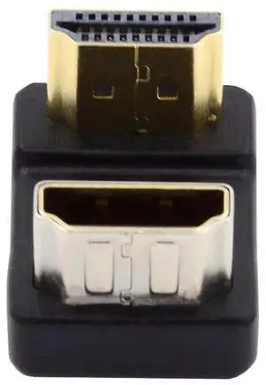 4K HDMI 1.4 Male Type-A to Female Adapter, 360 Degree Opposite U Shape Back Angled Port Saver Down Angled HDMI Extension Converter 4K HDMI 1.4 Male Type-A to Female Adapter, 360 Degree Opposite U Shape Back Angled Port Saver Down Angled HDMI Extension Converter