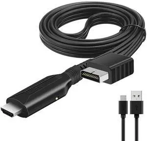 PS1 PS2 to HDMI Adapter, True RGB Signal Output Converter for PlayStation 1/2 Console, Compatible with Modern HDTV Monitor Projector PS1 PS2 to HDMI Adapter, True RGB Signal Output Converter for PlayStation 1/2 Console, Compatible with Modern HDTV Monitor Projector
