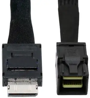 OCuLink PCIe 4.0 SFF-8611 4i to SFF-8643 Active Data Cable, External eGPU SSD Graphics Card Connection Cord, 50cm OCuLink PCIe 4.0 SFF-8611 4i to SFF-8643 Active Data Cable, External eGPU SSD Graphics Card Connection Cord, 50cm