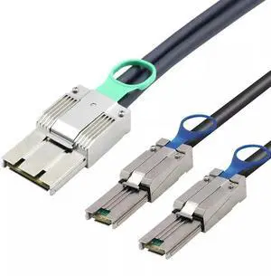 50CM Mini SAS HD SFF-8088 8X 68P I/O Male to 2X SFF-8088 26P Male Breakout Adapter Cable 50CM Mini SAS HD SFF-8088 8X 68P I/O Male to 2X SFF-8088 26P Male Breakout Adapter Cable