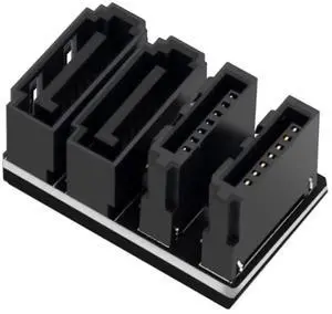 2Pcs 180 Degree Double SATA 7Pin Male to Female Straight Flip Adapter for Desktop SSD HDD Mainboard 2Pcs 180 Degree Double SATA 7Pin Male to Female Straight Flip Adapter for Desktop SSD HDD Mainboard