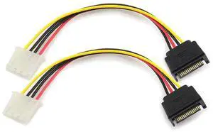 18cm 15Pin SATA Male to 4Pin IDE Molex Female Power Adapter Cable for HDD Optical Drive 18cm 15Pin SATA Male to 4Pin IDE Molex Female Power Adapter Cable for HDD Optical Drive