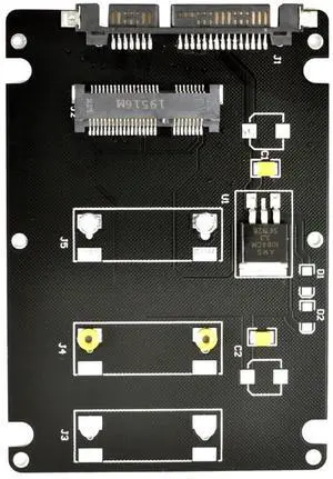 50Pin 3050 mSATA SSD Enclosure Case with 2.5 Inch SATA 3.0 22Pin Adapter Board 6Gbps Converter PCBA 50Pin 3050 mSATA SSD Enclosure Case with 2.5 Inch SATA 3.0 22Pin Adapter Board 6Gbps Converter PCBA