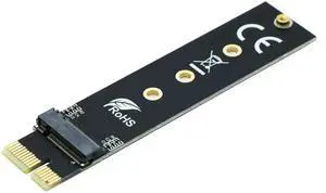 M.2 NGFF M-Key NVMe PCIe SSD to PCIe X1 Adapter Card Compatible with Samsung 960 970 Evo Series M.2 NGFF M-Key NVMe PCIe SSD to PCIe X1 Adapter Card Compatible with Samsung 960 970 Evo Series