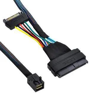U.2 SFF-8639 NVMe PCIe SSD Cable, SFF-8643 Mini SAS HD Cord Compatible with Intel SSD 750 P3600 P3700 for Motherboard U.2 SFF-8639 NVMe PCIe SSD Cable, SFF-8643 Mini SAS HD Cord Compatible with Intel SSD 750 P3600 P3700 for Motherboard