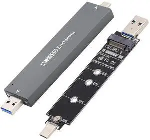 10Gbps Combo Type-C USB3.0 to M.2 SSD Enclosure, RTL9210B Chip M-Key NVMe & SATA SSD Adapter Case Fit 2280 2242 2230 10Gbps Combo Type-C USB3.0 to M.2 SSD Enclosure, RTL9210B Chip M-Key NVMe & SATA SSD Adapter Case Fit 2280 2242 2230