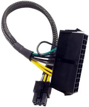 13.3 Inch 24 Pin to 6 Pin ATX Power Supply Adapter Cable, Motherboard Power Cable Compatible with Dell VOSTRO 3650 3653 3660 3667 3668 3669 V3267 3888 13.3 Inch 24 Pin to 6 Pin ATX Power Supply Adapter Cable, Motherboard Power Cable Compatible with Dell VOSTRO 3650 3653 3660 3667 3668 3669 V3267 3888