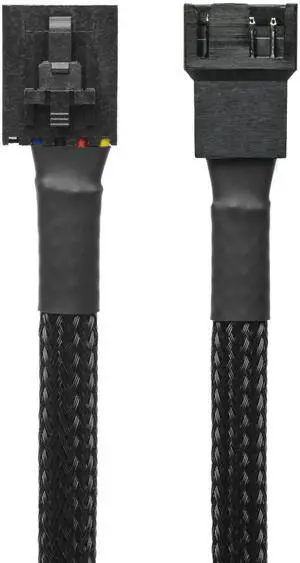 6 Inch 5-Pin PWM Fan Adapter Cable Black Sleeved, Convert Standard 4Pin PC Fan to 5Pin Latching Fan Header Compatible with Dell Motherboard 6 Inch 5-Pin PWM Fan Adapter Cable Black Sleeved, Convert Standard 4Pin PC Fan to 5Pin Latching Fan Header Compatible with Dell Motherboard