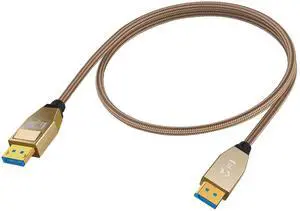 2FT Braided DisplayPort 2.1 Cable 80Gbps 16K@60Hz 8K@120Hz 4K@240Hz HDR DSC High Speed Video Cable FreeSync G-Sync Compatible with RTX4090 7900XTX Gaming Monitor 2FT Braided DisplayPort 2.1 Cable 80Gbps 16K@60Hz 8K@120Hz 4K@240Hz HDR DSC High Speed Video Cable FreeSync G-Sync Compatible with RTX4090 7900XTX Gaming Monitor