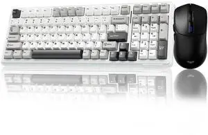 F99 Hot Swappable Wireless Mechanical Keyboard Mouse Combo, Full Layout Custom Keyboard + SC580 Black Wireless Gaming Mouse Kit F99 Hot Swappable Wireless Mechanical Keyboard Mouse Combo, Full Layout Custom Keyboard + SC580 Black Wireless Gaming Mouse Kit