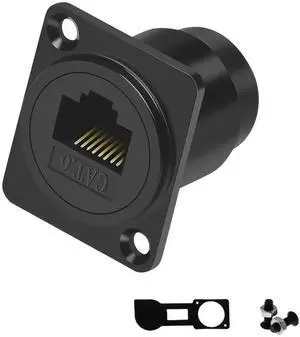 1 Pack RJ45 Panel Mount Coupler 8P8C Female to Female Network Connector CAT5 CAT5E CAT6 CAT6A Ethernet Wall Panel Mount LAN Port Extender Adapter 1 Pack RJ45 Panel Mount Coupler 8P8C Female to Female Network Connector CAT5 CAT5E CAT6 CAT6A Ethernet Wall Panel Mount LAN Port Extender Adapter