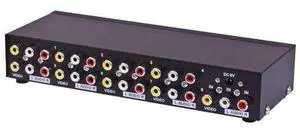 8Port 3RCA Composite AV Selector Splitter Box, 8Way Audio Video RCA Switcher for Home Use 8Port 3RCA Composite AV Selector Splitter Box, 8Way Audio Video RCA Switcher for Home Use