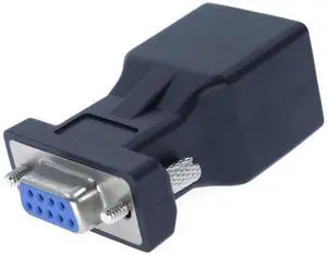 DB9 to RJ45 Adapter, RJ45 Female to DB9 Female RS232 Serial COM Port to Network Port Converter DB9 to RJ45 Adapter, RJ45 Female to DB9 Female RS232 Serial COM Port to Network Port Converter