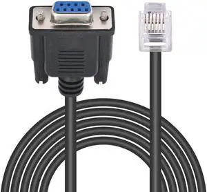 6FT DB9 to RJ11 Serial Adapter Cable, RS232 DB9 Female to RJ11/RJ12 6P6C Network Serial Control Cable for LeadShine ServoDrive Stepper Motor Communication 6FT DB9 to RJ11 Serial Adapter Cable, RS232 DB9 Female to RJ11/RJ12 6P6C Network Serial Control Cable for LeadShine ServoDrive Stepper Motor Communication