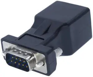 DB9 Male to RJ45 Female Adapter, RJ45 to RS232 Serial COM Port to Network Port Converter DB9 Male to RJ45 Female Adapter, RJ45 to RS232 Serial COM Port to Network Port Converter