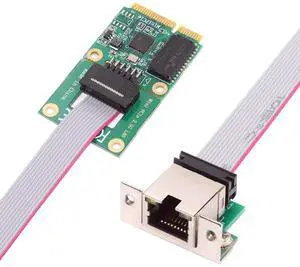 2.5Gbps 2500Mbps to Mini PCIE Ethernet Adapter, Gigabit 1000Mbps LAN Cable Converter for Desktop Motherboard 2.5Gbps 2500Mbps to Mini PCIE Ethernet Adapter, Gigabit 1000Mbps LAN Cable Converter for Desktop Motherboard