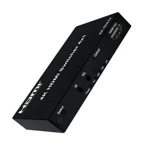 4K@60Hz 4x1 HDMI 2.0 Switch with Audio Extractor,4 Input 1 Output HDMI Video Switcher,Optical SPDIF & 3.5mm R/L Audio,HDCP2.2 HDR 18Gbps,IR Remote for PS5,Xbox,Switch,Fire Stick,TV,Monitor,Projector 4K@60Hz 4x1 HDMI 2.0 Switch with Audio Extractor,4 Input 1 Output HDMI Video Switcher,Optical SPDIF & 3.5mm R/L Audio,HDCP2.2 HDR 18Gbps,IR Remote for PS5,Xbox,Switch,Fire Stick,TV,Monitor,Projector