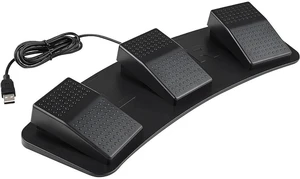 Aomoproing USB Foot Switch Programmable HID, 3-Pedal Macro Controller for Gaming, Anti-Slip Heavy Duty Foot Pedals for PC, Sim Racing MMO FPS Keyboard, Game Assistant Aomoproing USB Foot Switch Programmable HID, 3-Pedal Macro Controller for Gaming, Anti-Slip Heavy Duty Foot Pedals for PC, Sim Racing MMO FPS Keyboard, Game Assistant
