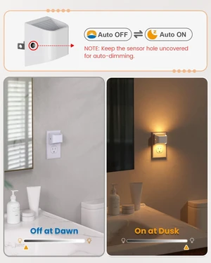 Night Lights Plug Into Wall, 10 Pack, 3000K, Auto On/Off, White Eye Friendly Warm White, Dusk to Dawn Sensor Night Light, Ultra-Slim Wall Light for Bedroom Hallway Bathroom Stairs Night Lights Plug Into Wall, 10 Pack, 3000K, Auto On/Off, White Eye Friendly Warm White, Dusk to Dawn Sensor Night Light, Ultra-Slim Wall Light for Bedroom Hallway Bathroom Stairs