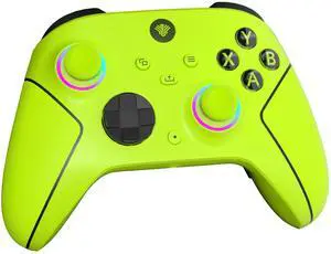 2.4GHz Wireless Controller for Xbox Controller, Xbox One Series X|S Consoles, PC Windows, Steam, with 7 Colors RGB Light/1000mAh Battery/Programmable/Turbo, Dual Vibration/3.5mm Audio Jack (Yellow) 2.4GHz Wireless Controller for Xbox Controller, Xbox One Series X|S Consoles, PC Windows, Steam, with 7 Colors RGB Light/1000mAh Battery/Programmable/Turbo, Dual Vibration/3.5mm Audio Jack (Yellow)