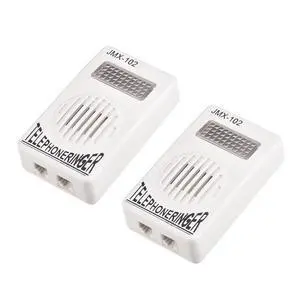 MECCANIXITY Loud Sound RJ11 Telephone Ring Phone Ring Speaker Amplifier Socket for Landline Telephone with Flashing Light 2pcs MECCANIXITY Loud Sound RJ11 Telephone Ring Phone Ring Speaker Amplifier Socket for Landline Telephone with Flashing Light 2pcs