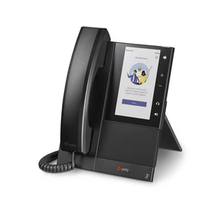 Plantronics CCX 505 Phone with Handset (Poly), Wi-Fi Enabled, 5" LCD Display, Bluetooth & USB Headset Ports, Microsoft Teams Certified,Black Plantronics CCX 505 Phone with Handset (Poly), Wi-Fi Enabled, 5" LCD Display, Bluetooth & USB Headset Ports, Microsoft Teams Certified,Black