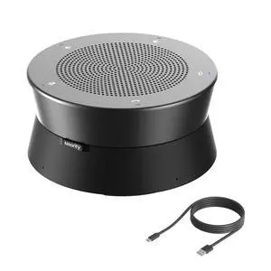 NEARITY A11 Conference Speaker and Microphone, 4 Mics USB Speakerphone with AI Noise Cancelling, 13ft Audio Pickup, Plug and Play Computer Speaker with Mic for Work/Online Conferencing/Home Office NEARITY A11 Conference Speaker and Microphone, 4 Mics USB Speakerphone with AI Noise Cancelling, 13ft Audio Pickup, Plug and Play Computer Speaker with Mic for Work/Online Conferencing/Home Office