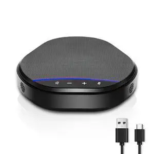 Ynoonvon Conference Speakerphone with 360 Voice Pickup, AI Noise Reduction & Echo Cancellation, USB Plug and Play Desktop Microphone Speaker for Zoom, Teams, Skype, Home Office & Online Meetings Ynoonvon Conference Speakerphone with 360 Voice Pickup, AI Noise Reduction & Echo Cancellation, USB Plug and Play Desktop Microphone Speaker for Zoom, Teams, Skype, Home Office & Online Meetings
