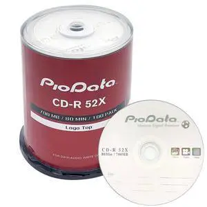 PioData CD-R 52X 700MB Logo Top Recordable Media - 100 Disc Cake Box Spindle Blank CDs for Burning Music Bulk Writable CD Discs 100pk PioData CD-R 52X 700MB Logo Top Recordable Media - 100 Disc Cake Box Spindle Blank CDs for Burning Music Bulk Writable CD Discs 100pk