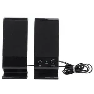 Computer Speakers, Portable 3.5mm Audio Interface Dual Stereo Sound 3W Output with Front Control Buttons for PC Laptop Tablet MP3 Computer Speakers, Portable 3.5mm Audio Interface Dual Stereo Sound 3W Output with Front Control Buttons for PC Laptop Tablet MP3