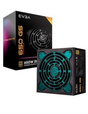 EVGA 650 G5, 80 Plus Gold 650W, Fully Modular, ECO Mode with Fdb Fan, 100% Japanese Capacitors, 10 Year Warranty, Compact 150mm Size, Power Supply 220-G5-0650-X1 EVGA 650 G5, 80 Plus Gold 650W, Fully Modular, ECO Mode with Fdb Fan, 100% Japanese Capacitors, 10 Year Warranty, Compact 150mm Size, Power Supply 220-G5-0650-X1