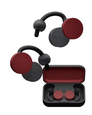 nwm DOTS Wireless On-Ear Speakers (Open Ear Earphones) Burgundy Red nwm DOTS Wireless On-Ear Speakers (Open Ear Earphones) Burgundy Red