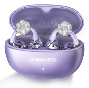 King Lucky i21 Open Ear Clip On Earbuds Wireless Bluetooth Ear Clip Headphones with Mic,Noise Cancelling, Waterproof IPX4,for Small Ears,Perfect for Running,Sports,and Glasses Wearers (07-Viole King Lucky i21 Open Ear Clip On Earbuds Wireless Bluetooth Ear Clip Headphones with Mic,Noise Cancelling, Waterproof IPX4,for Small Ears,Perfect for Running,Sports,and Glasses Wearers (07-Viole