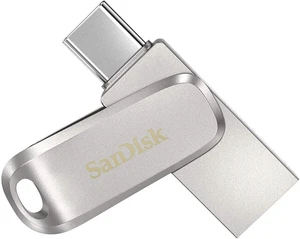 SanDisk 64GB Ultra Dual Drive Luxe USB Type-C - SDDDC4-064G-G46, Sliver SanDisk 64GB Ultra Dual Drive Luxe USB Type-C - SDDDC4-064G-G46, Sliver
