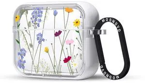 MOSNOVO for Airpods Pro & Airpods Pro 2 Case, Protective Clear Case with Shockproof Dual Layer Hard Luxe Metal Ring Designed for Airpods Pro 2 Generation - Floral Garden MOSNOVO for Airpods Pro & Airpods Pro 2 Case, Protective Clear Case with Shockproof Dual Layer Hard Luxe Metal Ring Designed for Airpods Pro 2 Generation - Floral Garden