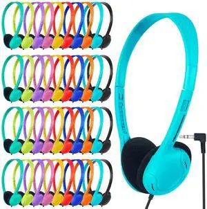 ZNXZXP Classroom Headphones Bulk 50 Pack for School,Wholesale Earphones Class Set of Headphones for Students Testing On Line Learning Adult 3.5mm Jack (10 Multi Color) ZNXZXP Classroom Headphones Bulk 50 Pack for School,Wholesale Earphones Class Set of Headphones for Students Testing On Line Learning Adult 3.5mm Jack (10 Multi Color)