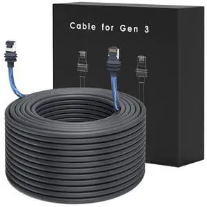 SPIDERCAMP 100ft Starlink Cable for Gen 3 Actuated/Standard V3 & REV 4, Waterproof 24AWG High-Speed Extension Cable, Outdoor Replacement Ethernet Cable for Starlink Satellite Internet Kit SPIDERCAMP 100ft Starlink Cable for Gen 3 Actuated/Standard V3 & REV 4, Waterproof 24AWG High-Speed Extension Cable, Outdoor Replacement Ethernet Cable for Starlink Satellite Internet Kit